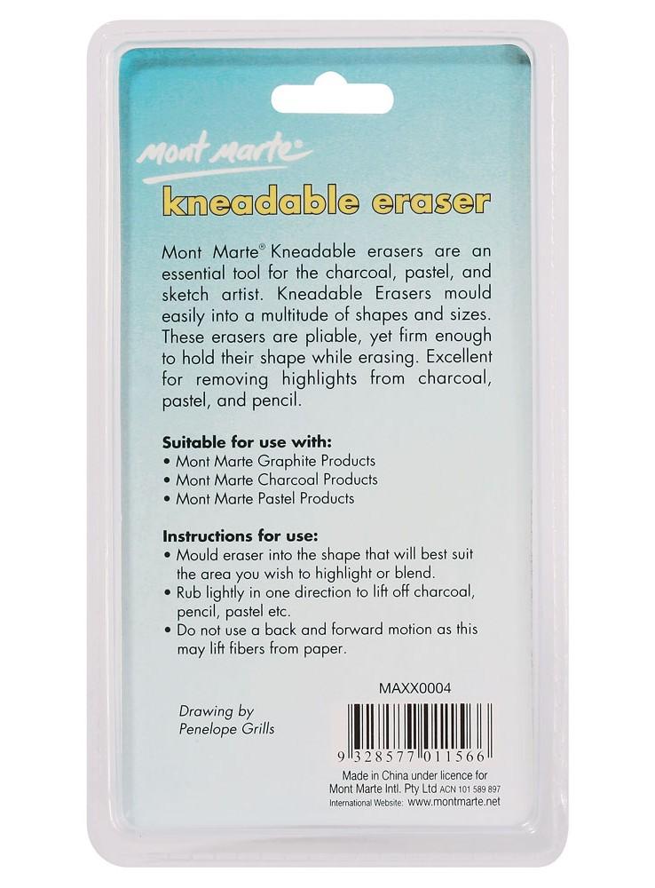 Mont Marte Kneadable Erasers Signature 2pc 4-Pack, Kneaded Erasers
