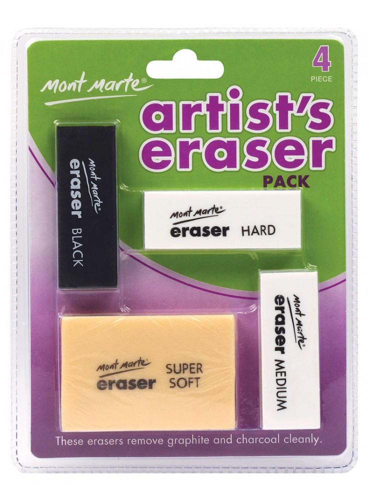 Mont Marte Artists Eraser Pack Set of 4 (MAXX0005)