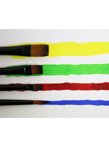 4pc Mont Marte Acrylic Paint Brushes Art Artist Painting Brush Set Taklon