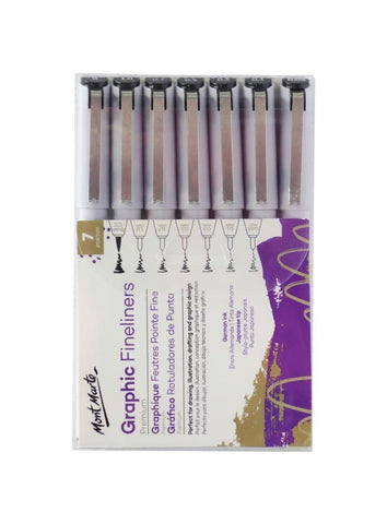 Graphic Fineliners Set (7pc)