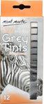 Soft Pastels Grey Tints (12 pc)