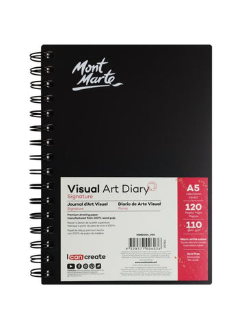 Visual Art Diary - A5 (5.8 x 8.3 in.)