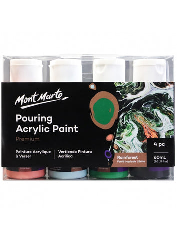 Pouring Acrylic Set - Rainforest (4pc/60mL each)